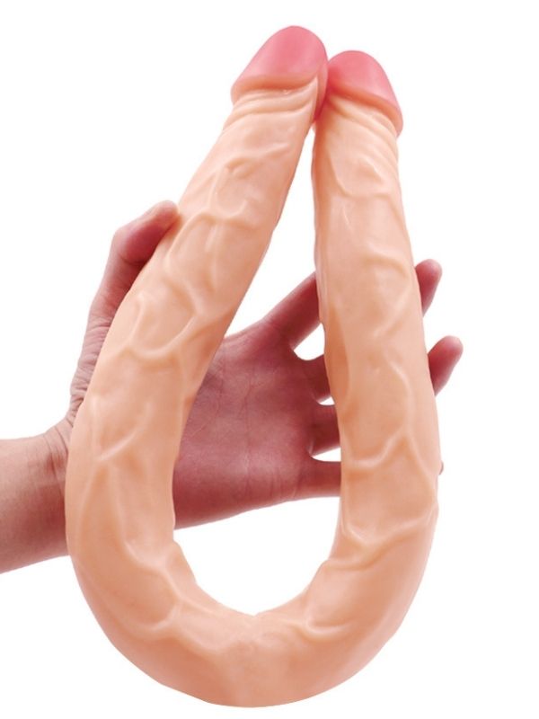 55 cm çift taraflı silikon dildo – görsel 4