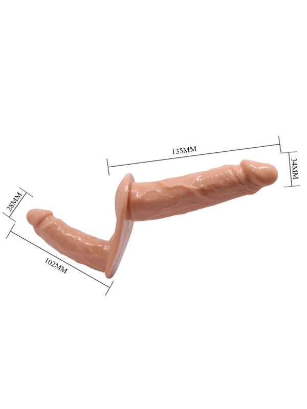 çift uçlu belden bağlamalı strap-on set – görsel 2