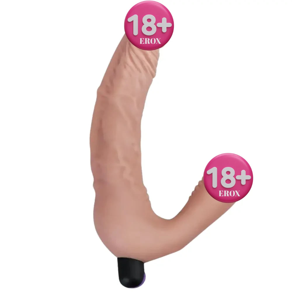 Çıkarılabilir Bullet Vibratörlü Şarjlı Strapless Strap-On 21 cm