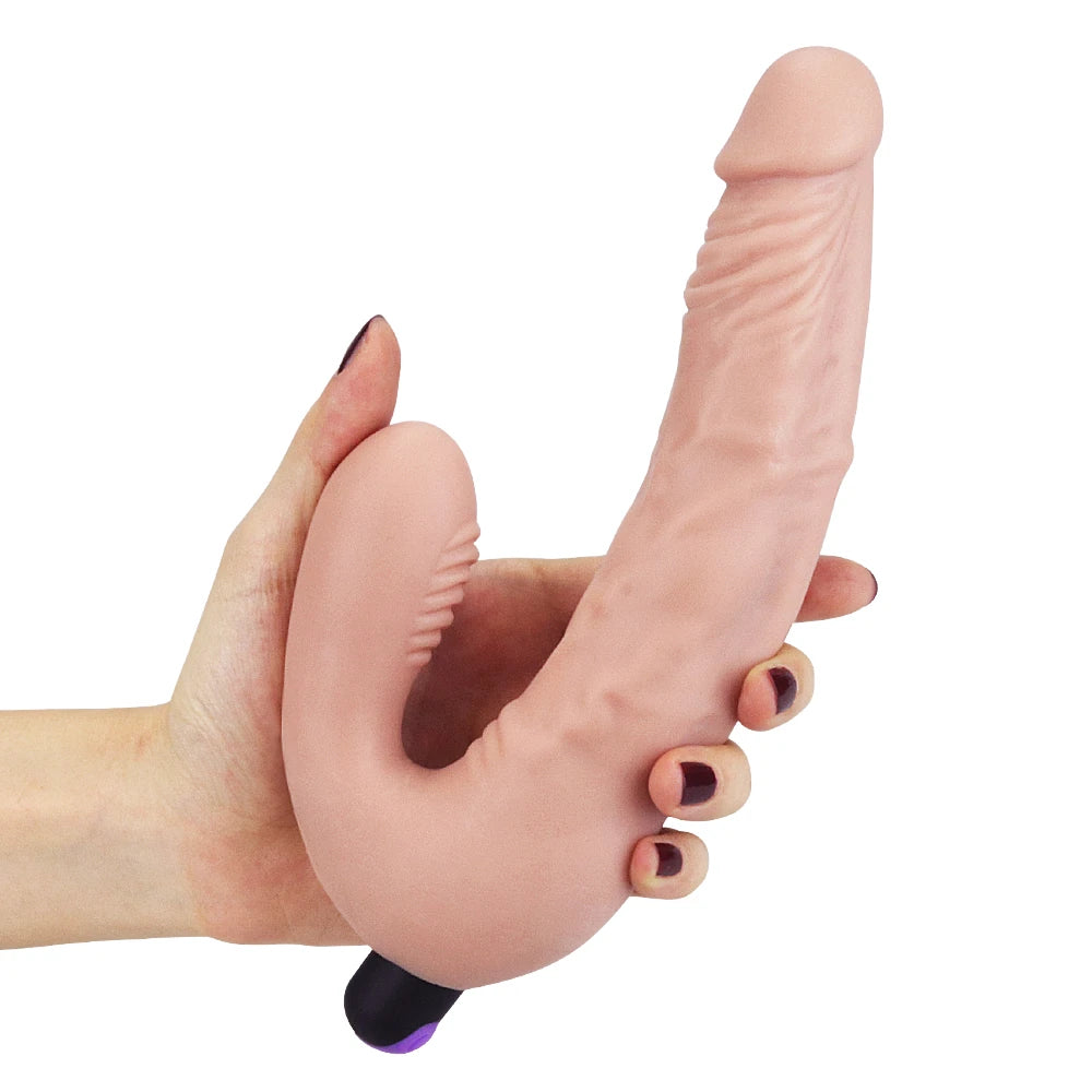 şarjlı strapless strap-on vibratör – görsel 4
