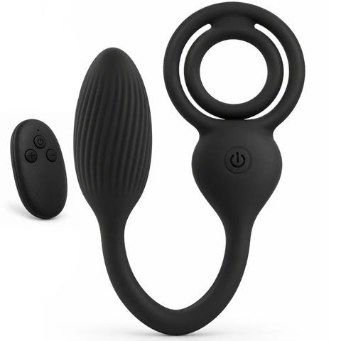 Cock And Ball Ring Kumandalı Penis-Testis Halkası ve Anal Vibratör