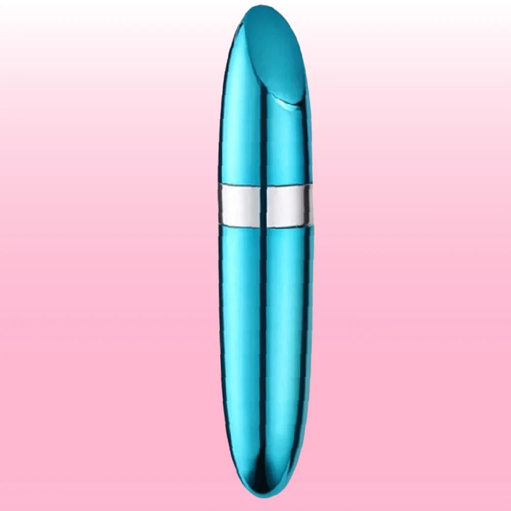 Compact Power Full Pilli Mini Ruj Vibratör – Mavi