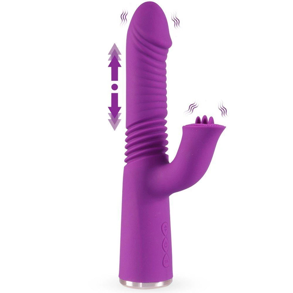 Connor ileri geri hareketli dilli rabbit vibratör – görsel 2