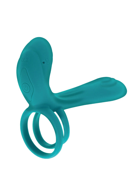 Couples Vibrator Ring Kumandalı Uzun Şaftlı Çift Motorlu Halka