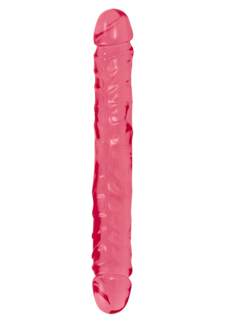 Doc Johnson Cyrstal Jellies 30 Cm Çift Taraflı Realistik Jel Penis Red