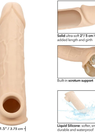 Calexotics Performance Maxx Life-Like Extension 5cm Uzatmalı Penis Kılıfı Flesh