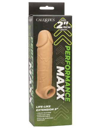Calexotics Performance Maxx Life-Like Extension 5cm Uzatmalı Penis Kılıfı Flesh