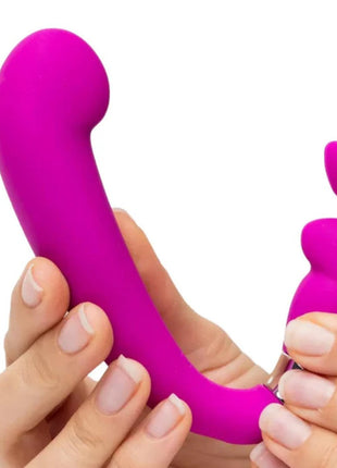 Happy Rabbit Mini G-Spot Clitoral Curve Vibrator Purple