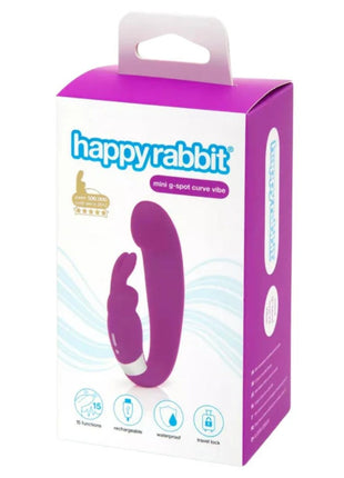 Happy Rabbit Mini G-Spot Clitoral Curve Vibrator Purple