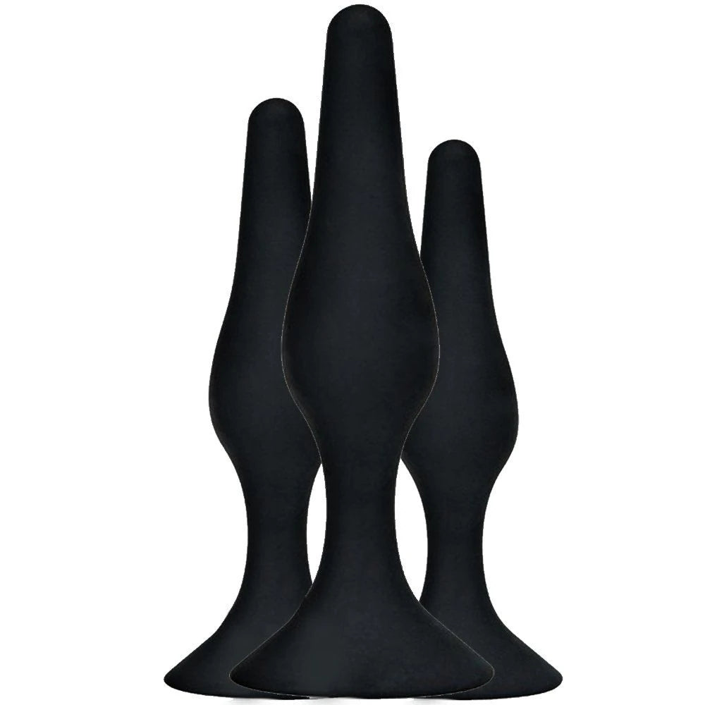 Curvy Companions Kavisli 3'lü Silikon Anal Alıştırıcı