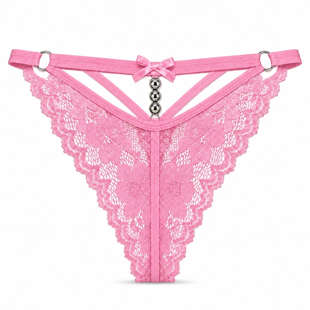 Dantel Detaylı Fantezi Külot – Pembe