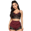 Daria şortlu gecelik – Bordeaux L-XL – görsel 1