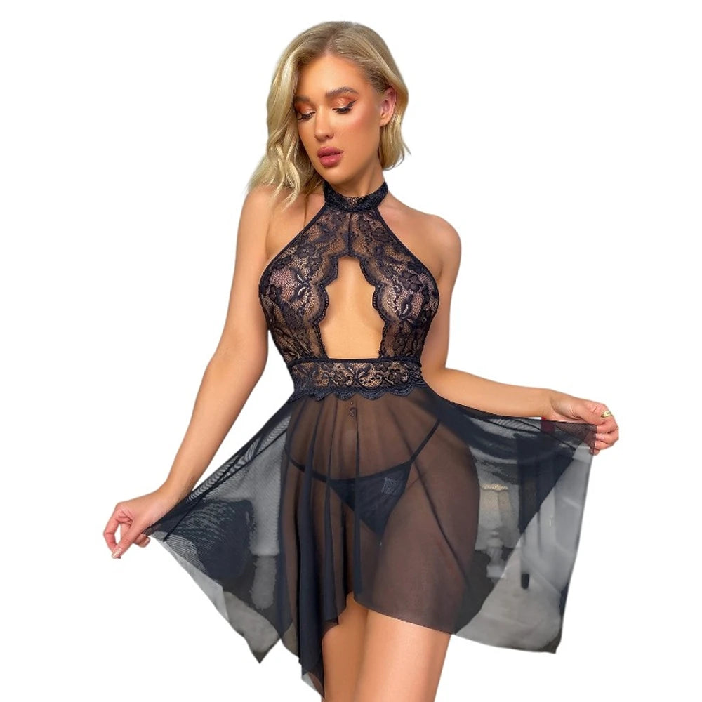 Daria Through Backless Sırtı Açık Gecelik