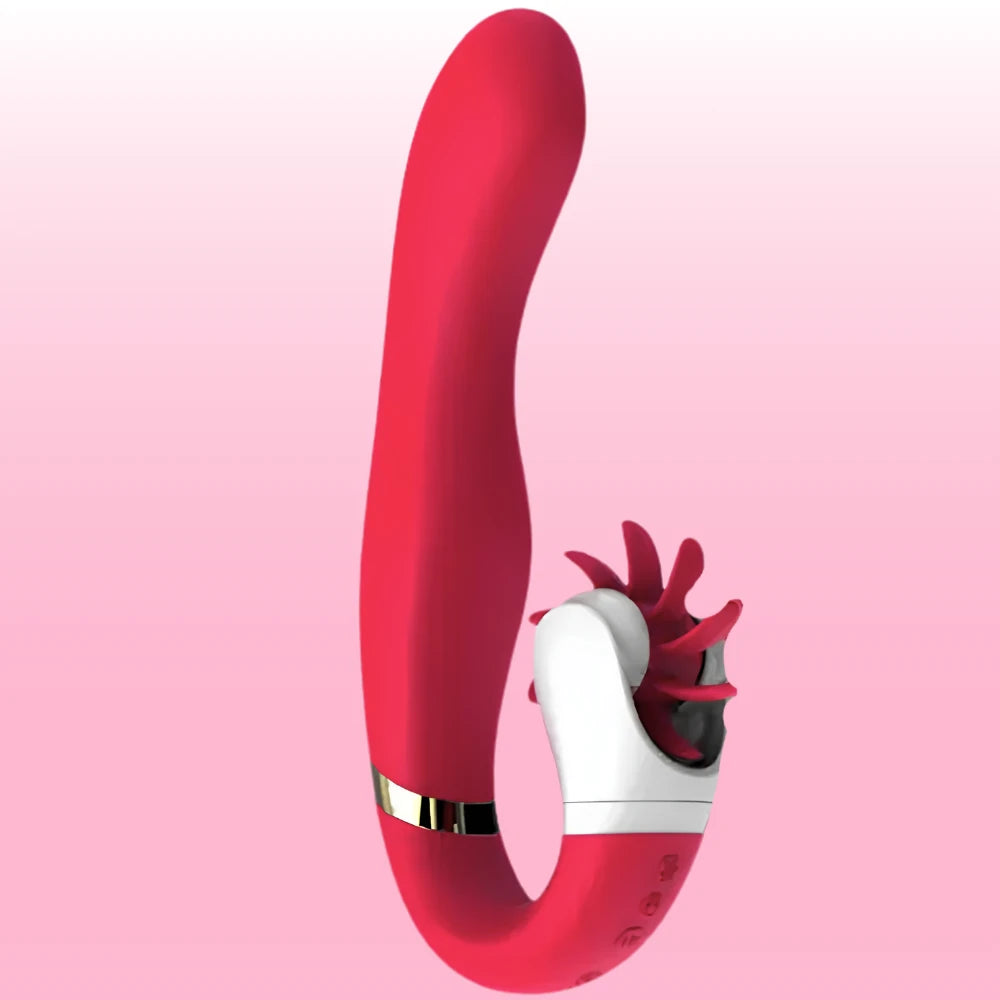 Dave 2 Hareketli Klitoral Uçlu Isıtmalı G Noktası Vibratörü