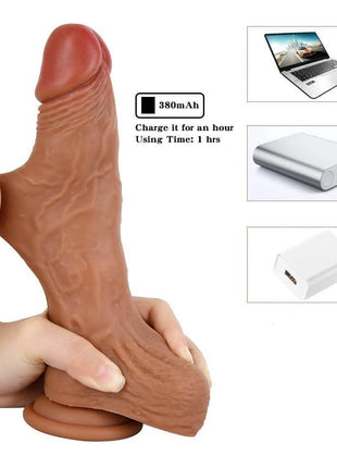 Stimulation Of Skin Rotation Dildo Dönebilen Belden Bağlamalı Realistik Vibratör