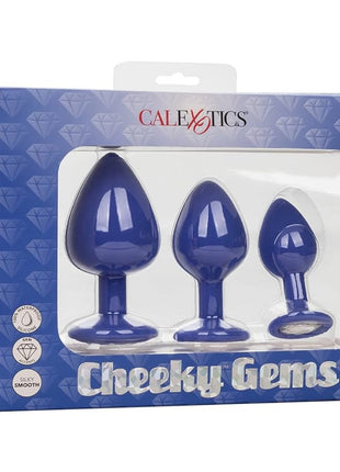 Calexotics Cheeky Gems 3 pcs Anal Alıştırıcı Silikon Plug Set