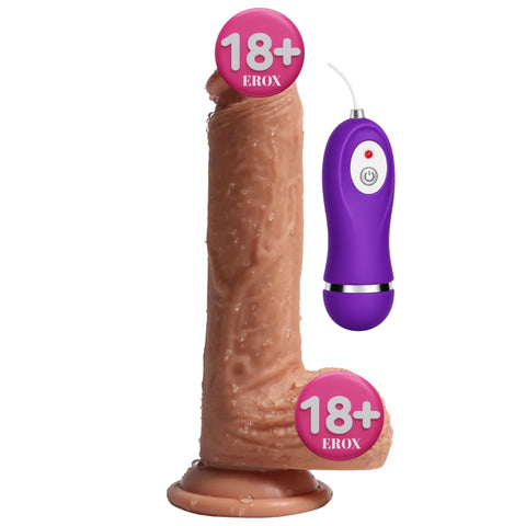 Dean Natural Doku 10 Modlu Titreşimli Realistik Penis – 21 cm