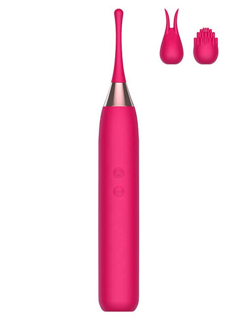 Değiştirilebilir Üç Başlıklı İnce Vibratör – 22 cm, 7 Mod