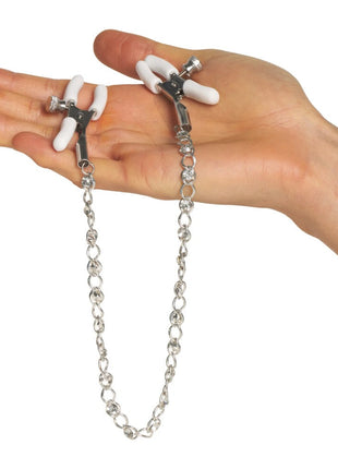 CalExotics Crystal Chain Nipple Clamps Göğüs Klipsi