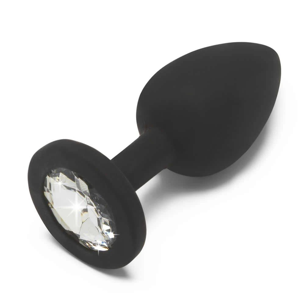 Diamond taşlı silikon anal plug large – görsel 3