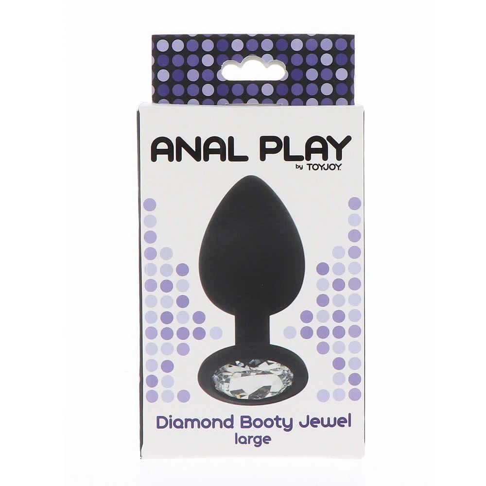 Diamond taşlı silikon anal plug large – görsel 4