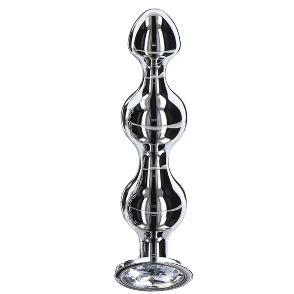 Diamond Star Beads Large Taş Tabanlı Boncuklu Anal Plug