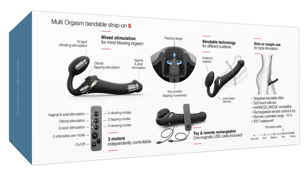 dil uyarımlı askısız strap-on vibratör S beden – görsel 5
