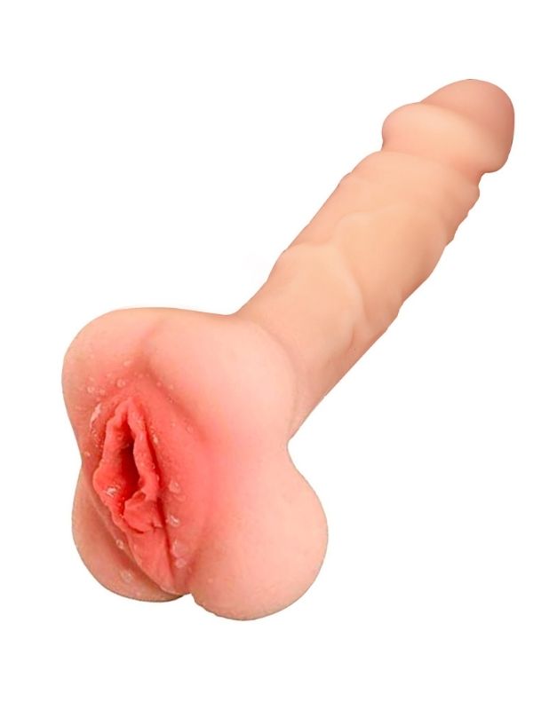 Dolgulu Vajina Girişli Realistik Mastürbatör 20 cm