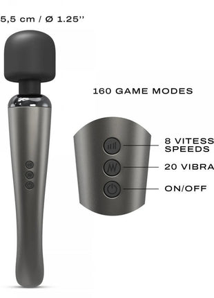 Dorcel Megawand 20 Modlu Ultra Güçlü Masaj Aleti Silver