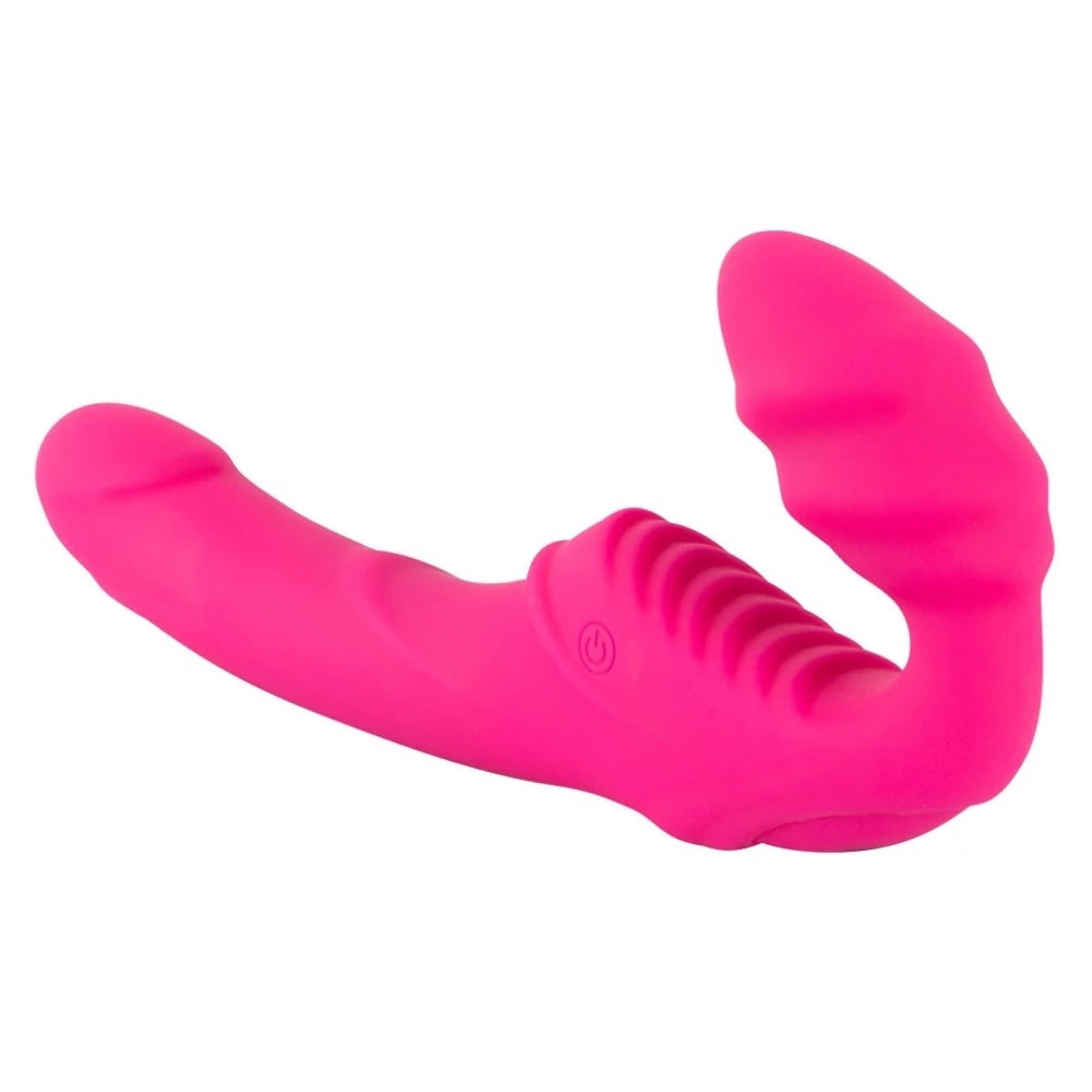 Double 2 titreşimli askısız strap-on – görsel 3