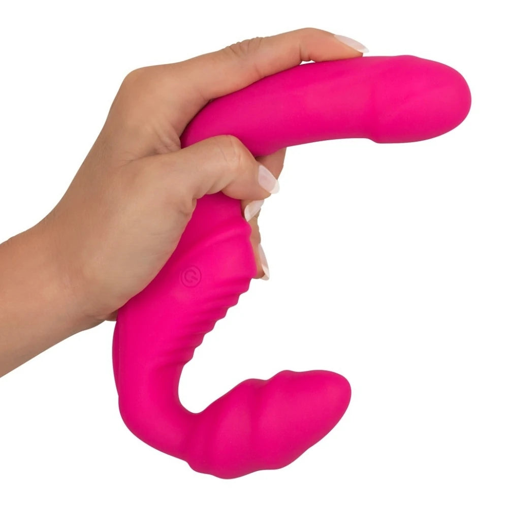 Double 2 titreşimli askısız strap-on – görsel 4