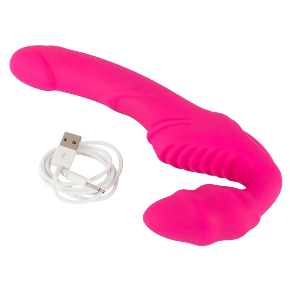 Double 2 titreşimli askısız strap-on – görsel 5
