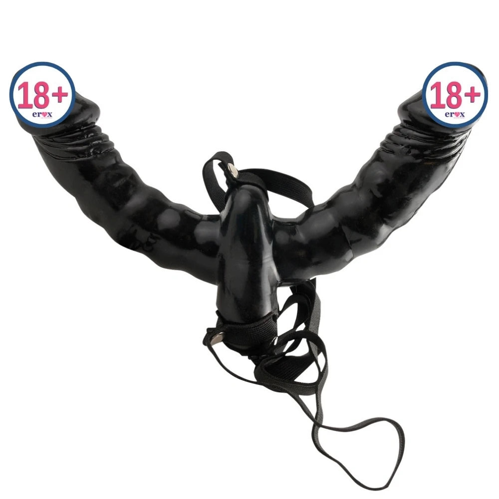 Double Delight titreşimli strap-on – görsel 1