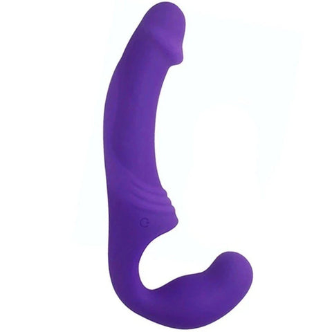 Double Rider Çift Motorlu Askısız Strap-On Vibratör – Mor