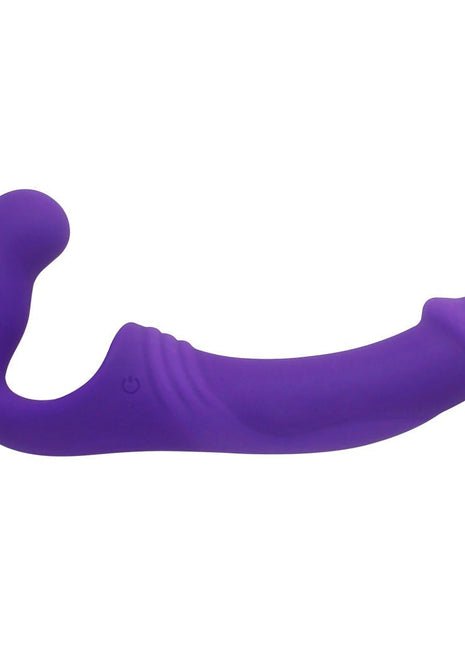 Aphrodisia Double Rider Strapless Strap-on Vibratör Purple