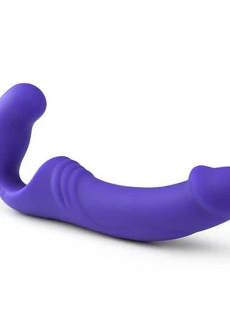 Aphrodisia Double Rider Strapless Strap-on Vibratör Purple