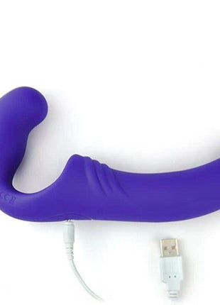 Aphrodisia Double Rider Uzaktan Kumandalı Strapless Strap-On Vibratör Purple