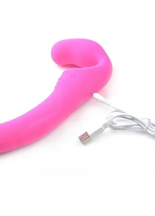 Aphrodisia Double Rider Uzaktan Kumandalı Strapless Strap-On Vibratör Pink