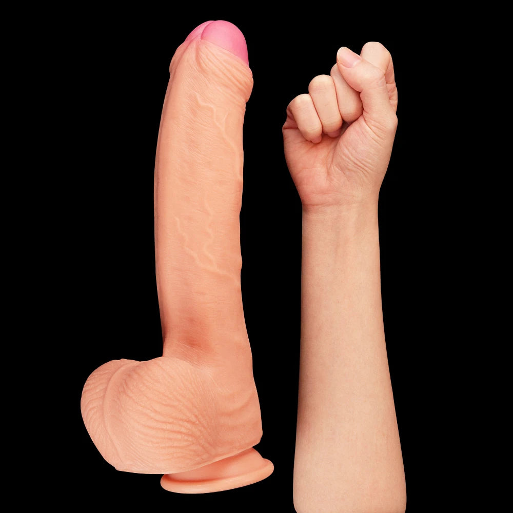 Dual Layered Cock 28 cm realistik penis – görsel 5