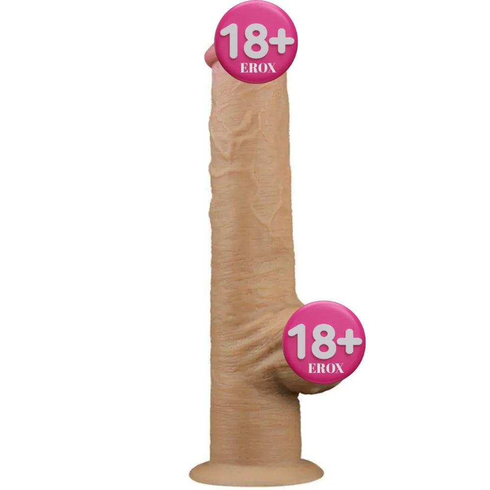 Dual Layered Handle Cock 32,8 cm Tutma Saplı Realistik Penis