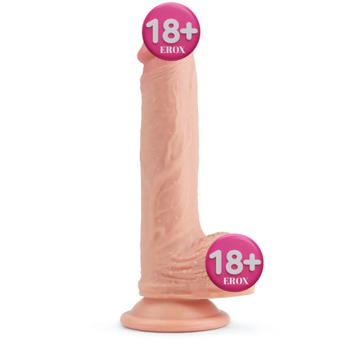 Dual Layered Silicone Cock Platin Silikon Penis – 21,5 cm