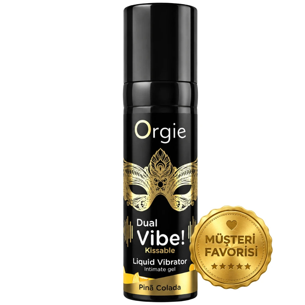 Dual Vibe Pina Colada Aromalı Öpülebilir Likit Vibratör Jel 15 ml