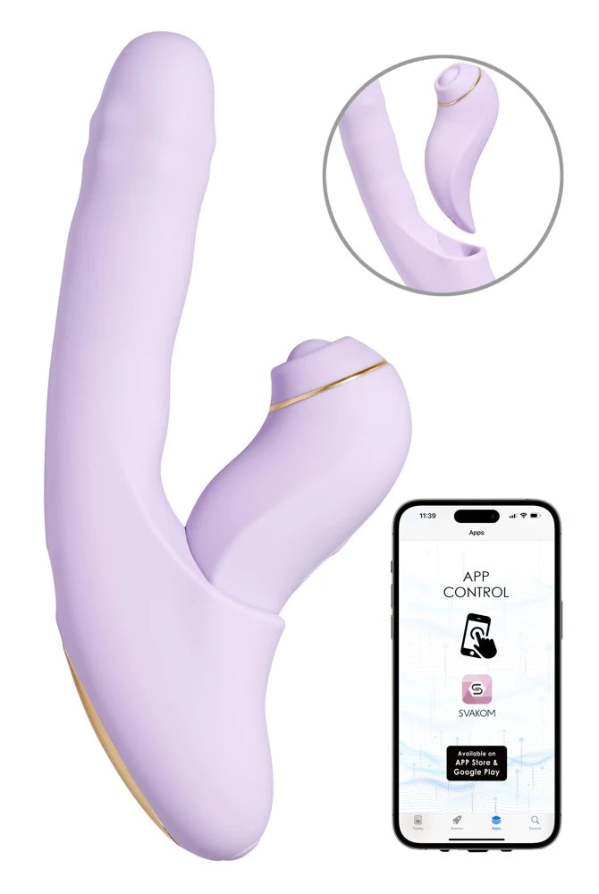 DuoGlow ısıtmalı itme hareketli rabbit vibratör – görsel 2