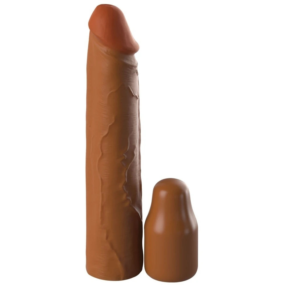 Elite 2 inç uzatmalı silikon penis kılıfı – Brown – görsel 6