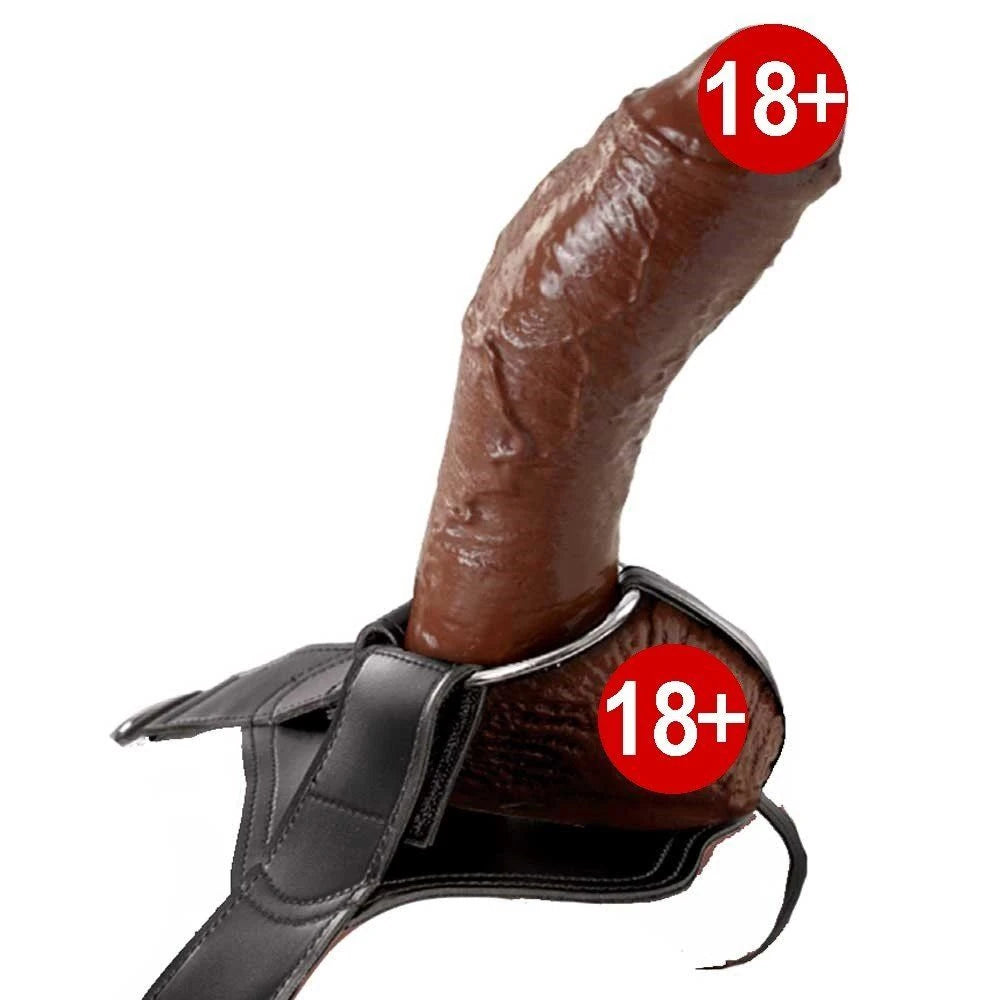 Extreme Hollow İçi Boş Kemerli Strap-On Penis 24 cm – Kahverengi