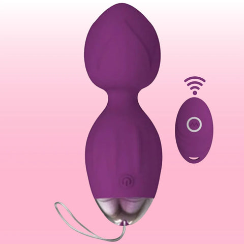 Exuis Balls Kumandalı Çift Motorlu Kegel Vibratörü 21 cm – Mor