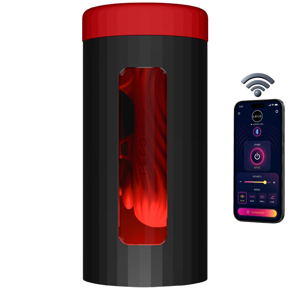 F1S V3 XL Sonik Dalgalı Çift Motorlu Uygulamalı Mastürbatör – Kırmızı