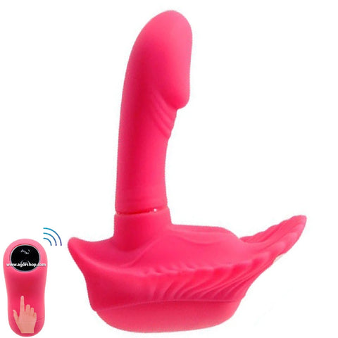 Fancy Clamshell 30 Modlu Kumandalı Kapaklı Mini Vibratör – Gül