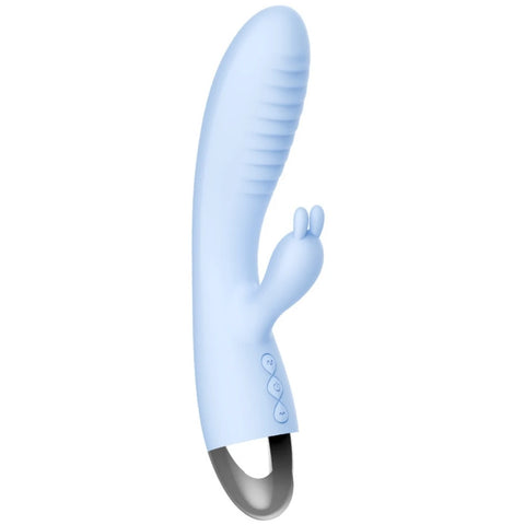 Faye 2 Tek Düğmeli Şarjlı Rabbit Vibratör – Turkuaz