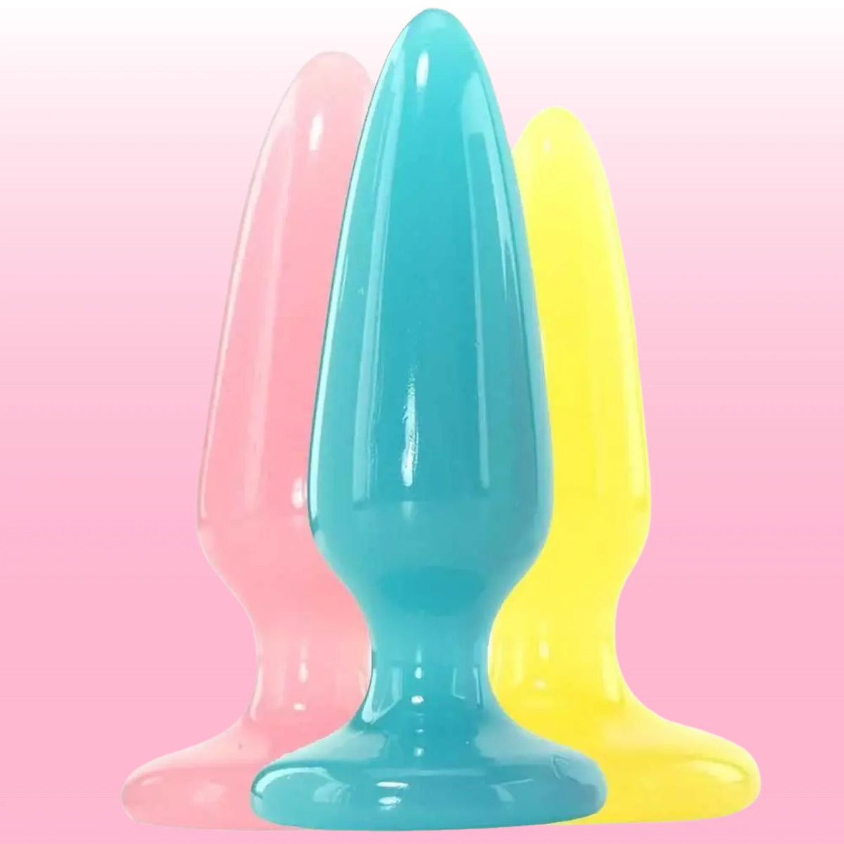 Firefly karanlıkta parlayan anal plug seti – görsel 1